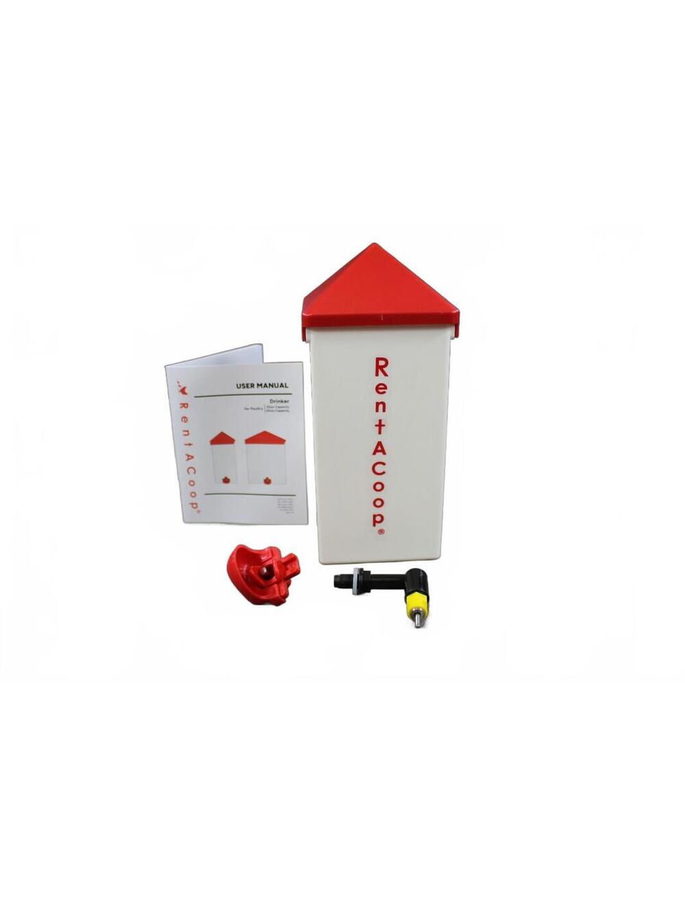 RentACoop 64oz Poultry Drinker - Chicken Waterer Set